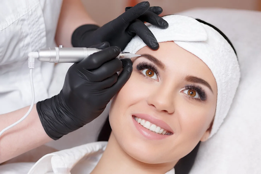 Precision eyebrow enhancement through microblading in Melbourne